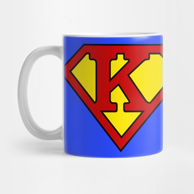 Superhero Symbol Letter K by NextLevelDesignz